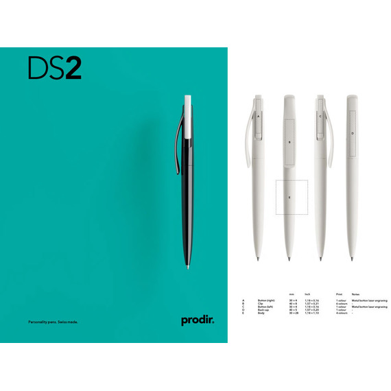 Stylo personnalisable Suisse DS2