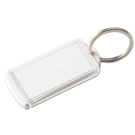 Porte-clés avec étiquette modifiable personnalisable fabriqué France  Mousqueton