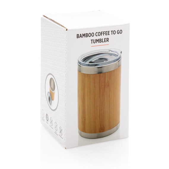 Tasse coffee to go en bambou publicitaire