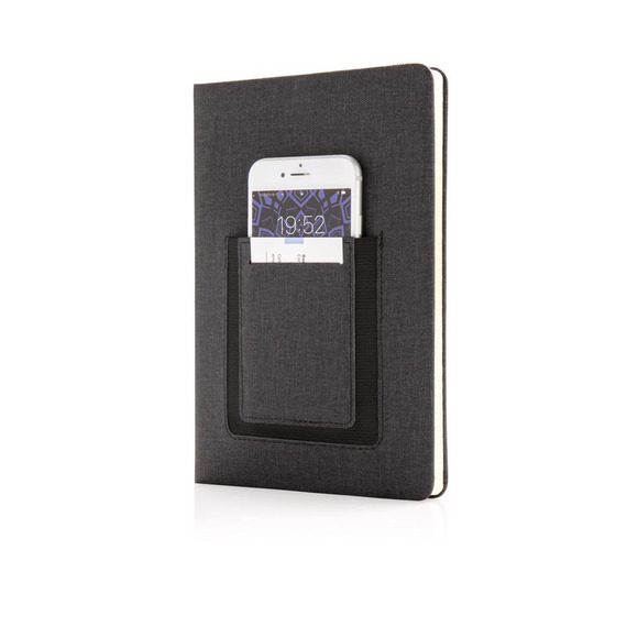 Carnet de notes A5 avec pochette téléphone publicitaire