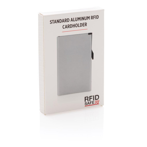 Porte cartes anti-RFID en aluminium publicitaire