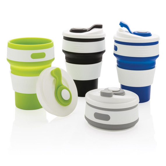 Mug en silicone pliable publicitaire