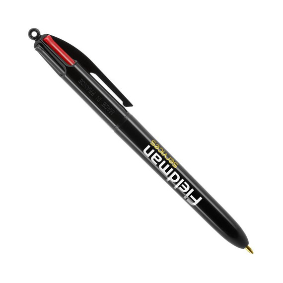 Stylo personnalisé BIC 4 couleurs Noir