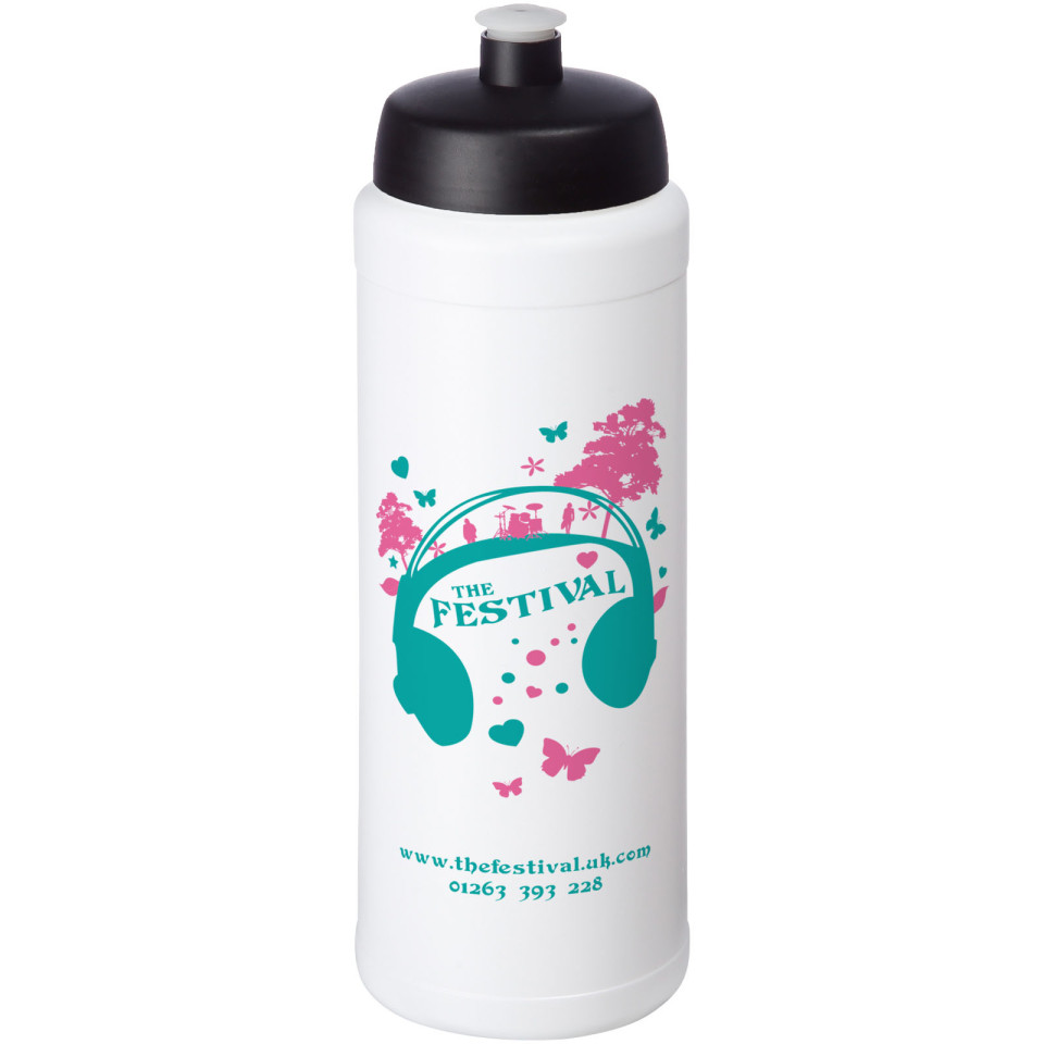 Bouteille de sport Baseline® Plus 750 ml avec couvercle sport et bandeau antidérapant publicitaire