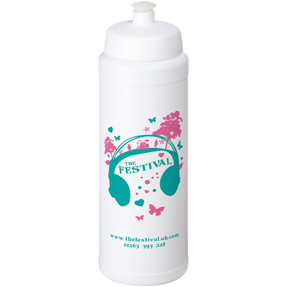 Bouteille de sport Baseline® Plus 750 ml avec couvercle sport et bandeau antidérapant publicitaire