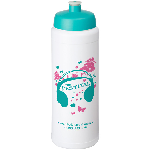 Bouteille de sport Baseline® Plus 750 ml avec couvercle sport et bandeau antidérapant publicitaire