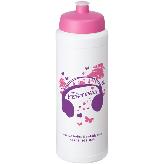 Bouteille de sport Baseline® Plus 750 ml avec couvercle sport et bandeau antidérapant publicitaire