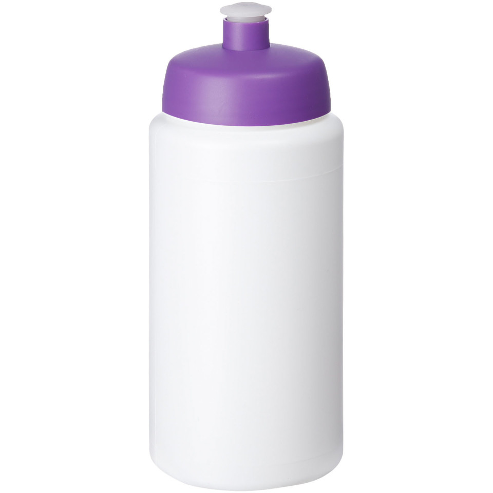 Bouteille de sport Baseline® Plus 500 ml avec couvercle sport et bandeau antidérapant publicitaire