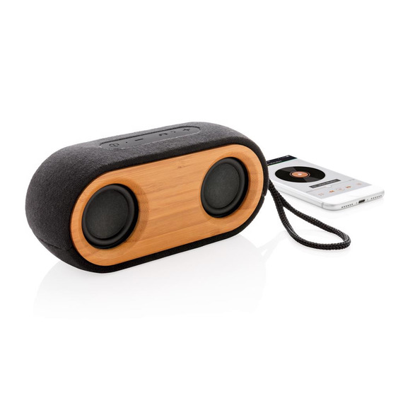 Double enceinte Bamboo X publicitaire