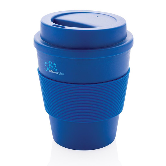 Mug en PP recyclable avec couvercle à vis 350ml publicitaire