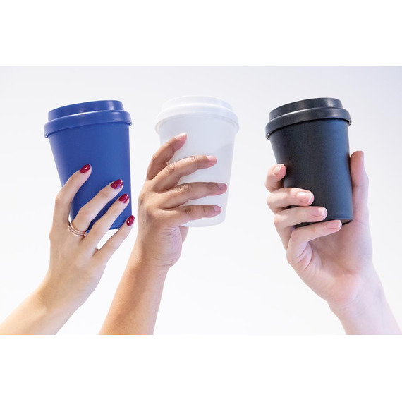 Mug en PP recyclable à double paroi 300ml publicitaire