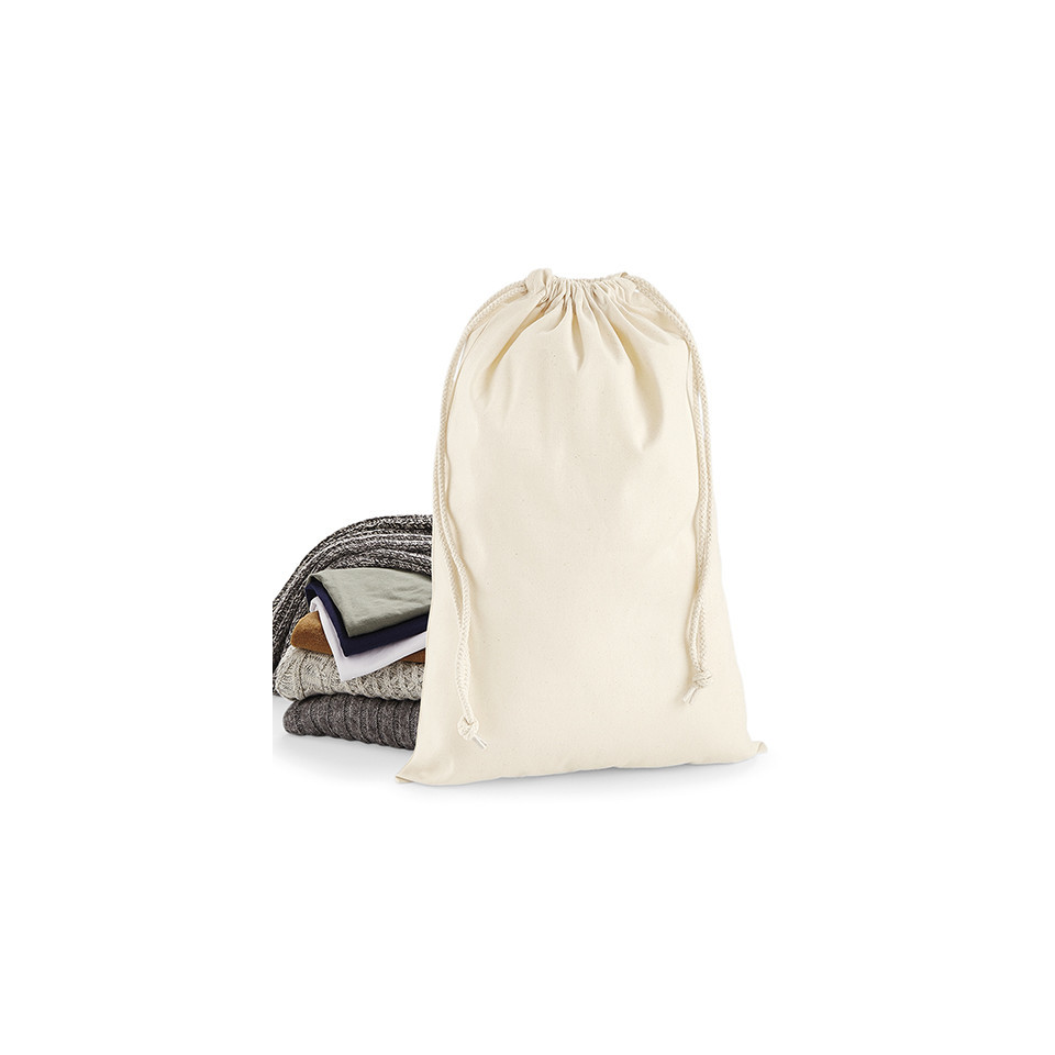 Sac à linge publicitaire en coton personnalisable Premium Cotton