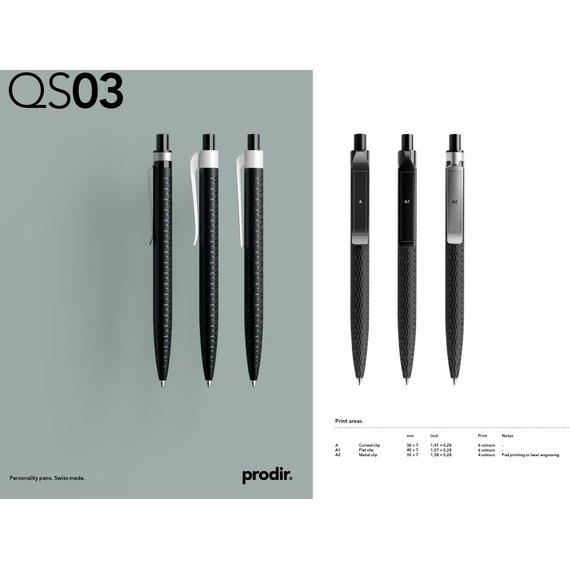 Stylo prodir Suisse personnalisable QS03