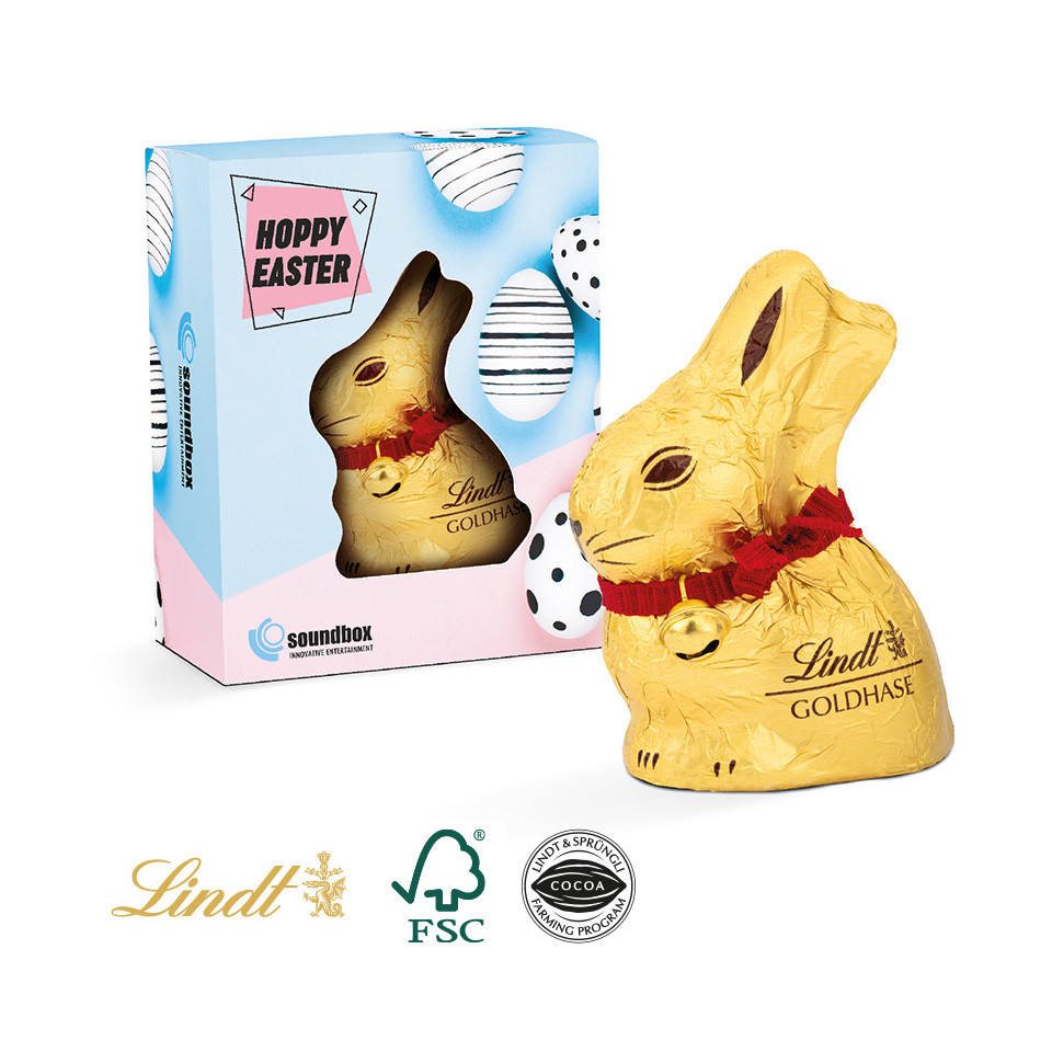 Lapin Lindt de Pâques personnalisé 50 g