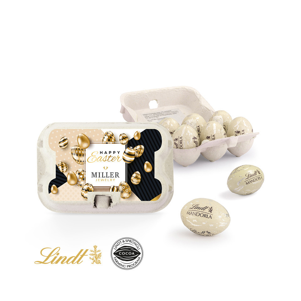 Boîte d’œufs de Pâques chocolat Lindt personnalisée