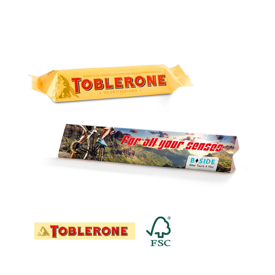 Toblerone publicitaire personnalisé quadrichromie