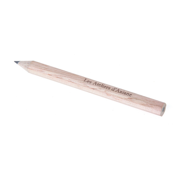 Crayon de papier personnalisable en bois sans vernis 8.7 cm