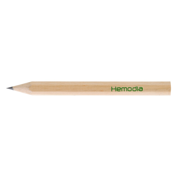 Crayon de papier personnalisable en bois sans vernis 8.7 cm