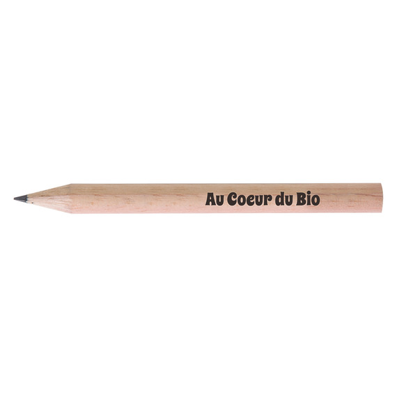 Crayon publicitaire en bois rond sans vernis 8.7 cm