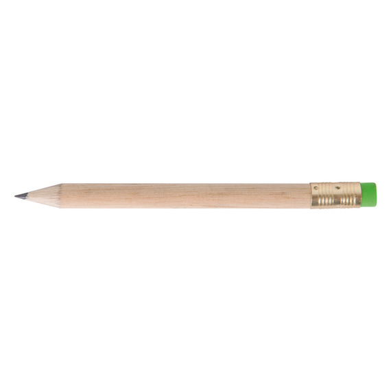 Crayon publicitaire en bois rond sans vernis 8.7 cm