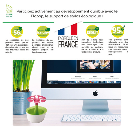 Support stylos publicitaire biodégradable Made in France