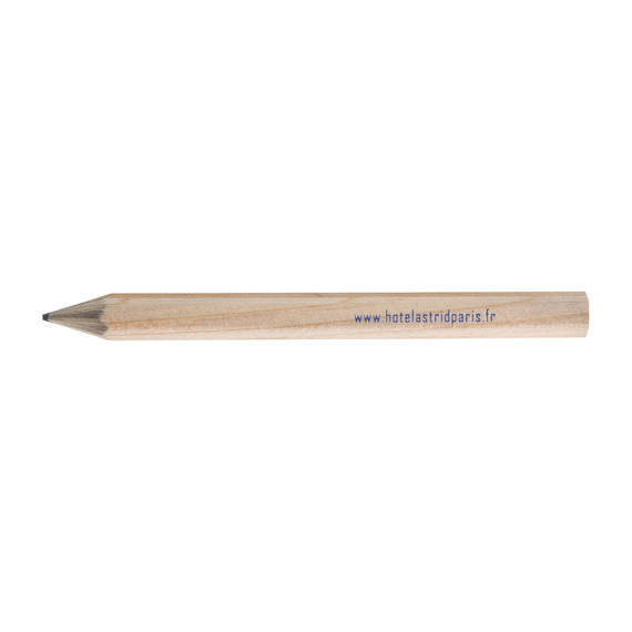 Crayon de papier publicitaire hexagonal Prestige naturel 8.7 cm