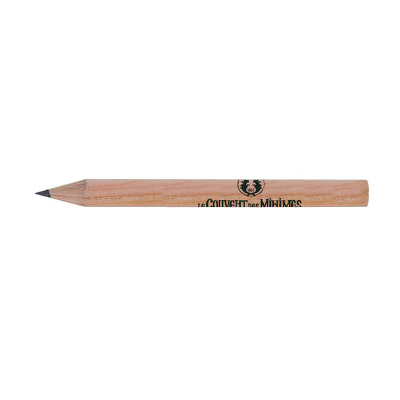 Crayon de papier personnalisé rond Prestige naturel 8.7 cm