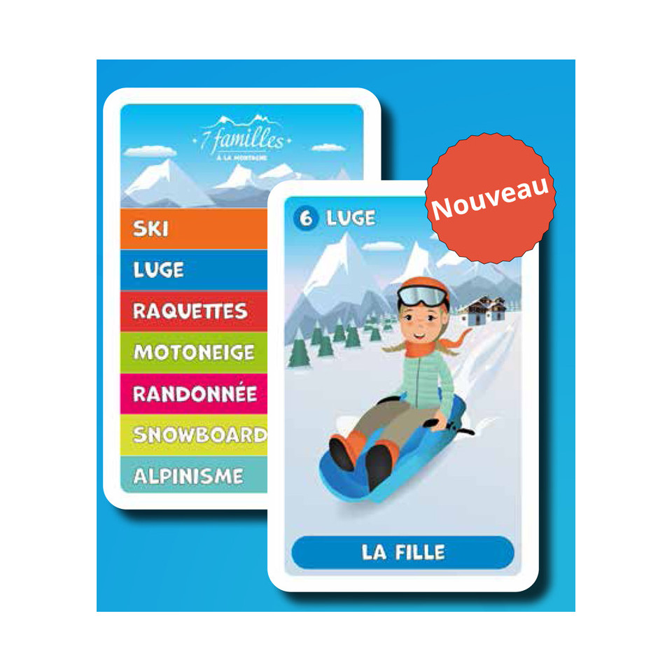 Jeu personnalisable 7 familles Montagne