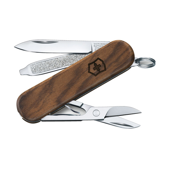 Couteau publicitaire Victorinox Classic SD Wood bois 58 mm