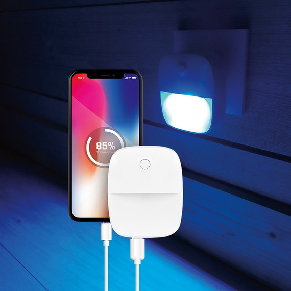 Lampe veilleuse publicitaire automatique et chargeur 2 USB