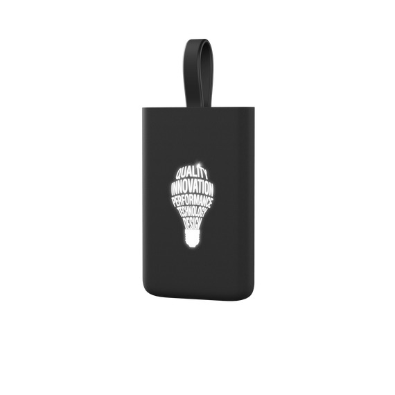 Powerbank publicitaire logo lumineux SCX Design all-in-one