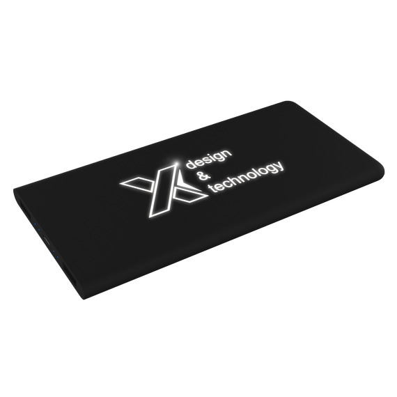 Powerbank publicitaire logo lumineux SCX Design Slim