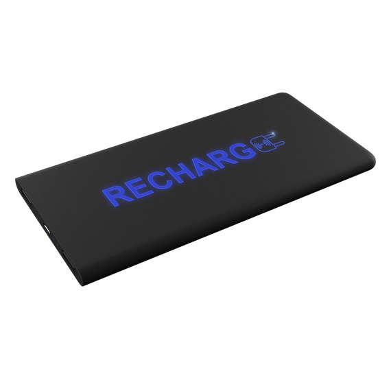 Powerbank publicitaire logo lumineux SCX Design Slim