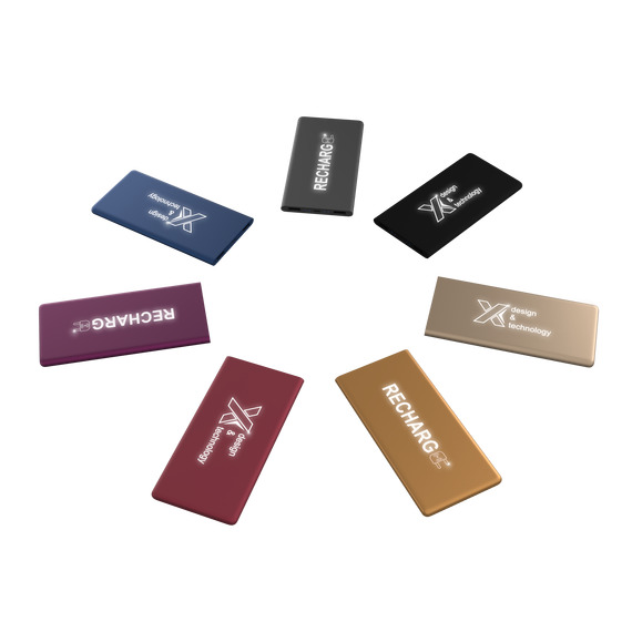 Powerbank publicitaire logo lumineux SCX Design Slim