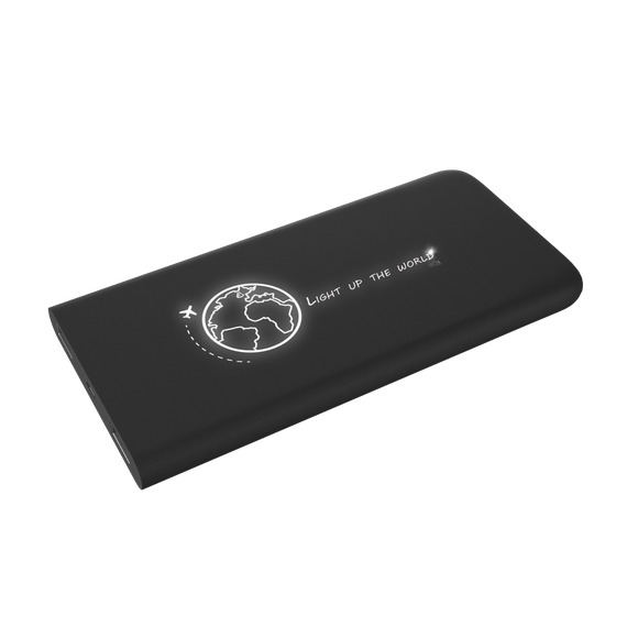 Powerbank publicitaire logo lumineux 5000 mAh SCX Design Slim Wireless