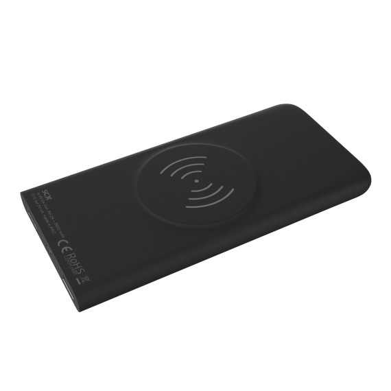 Powerbank publicitaire logo lumineux 5000 mAh SCX Design Slim Wireless