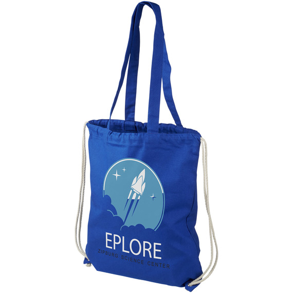 Sac publicitaire coton Eliza Express 240 g/m² avec cordon de serrage