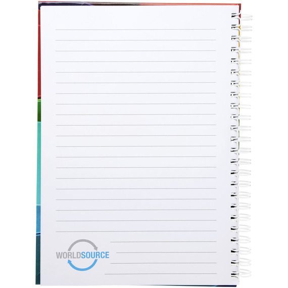 Carnet publicitaire Wire-o A4 avec couverture rigide