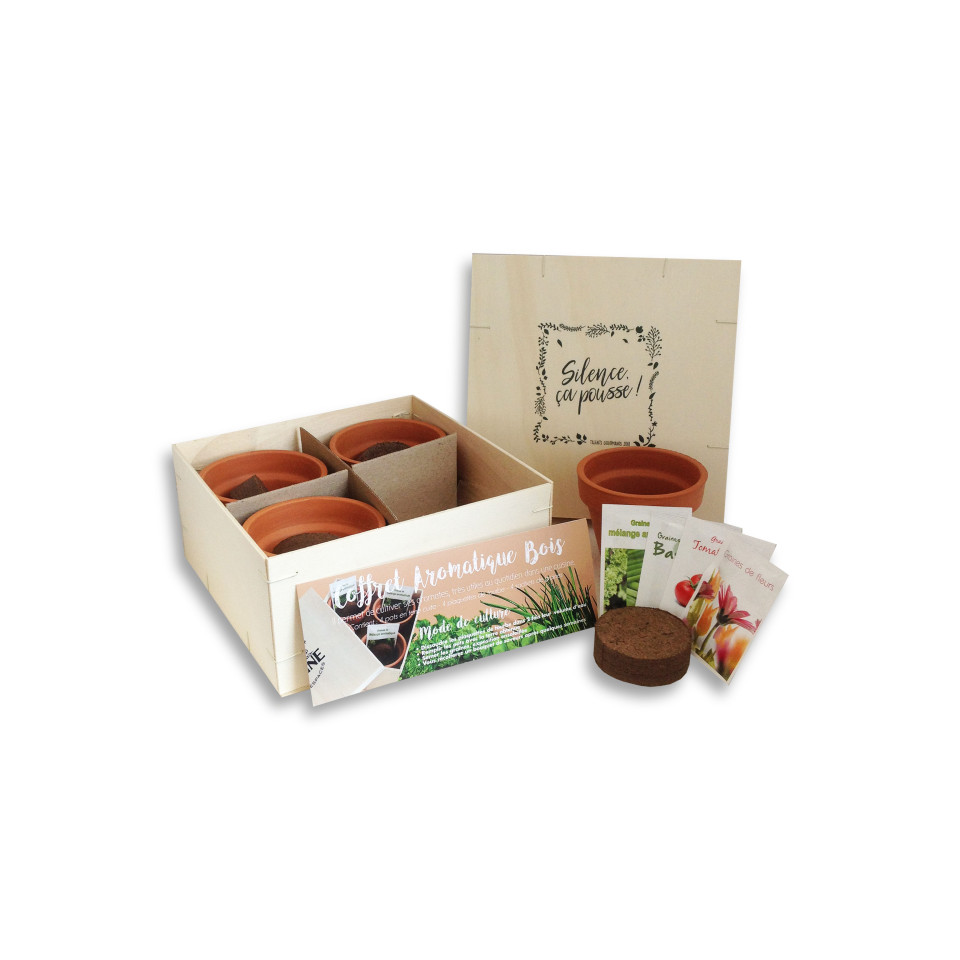 Coffret publicitaire aromatique bois