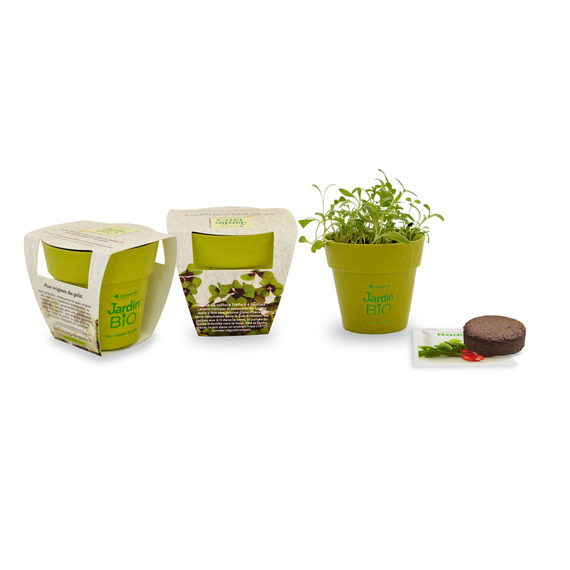 Kit publicitaire de plantation Pot Biodégradable Bambou