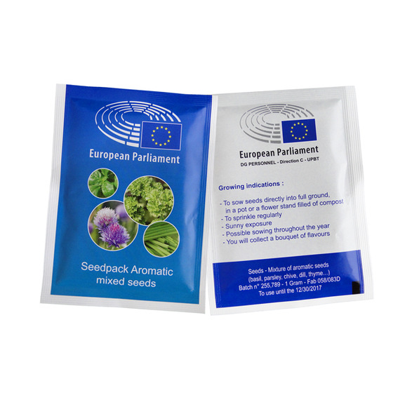 Sachet publicitaire de graines 82x110 mm 1 coul