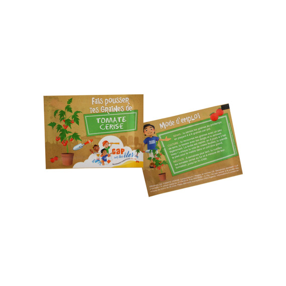 Sachet publicitaire de graines 60x80 mm 1 coul