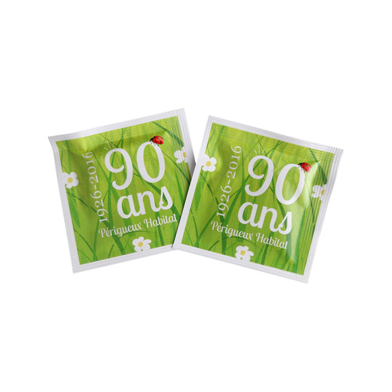 Sachet publicitaire de graines 55x55 mm 1 coul