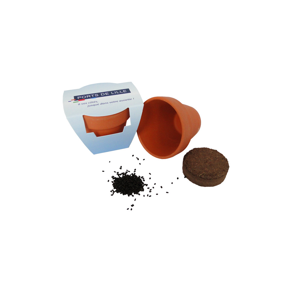 Kit publicitaire de plantation terre cuite  6 cm