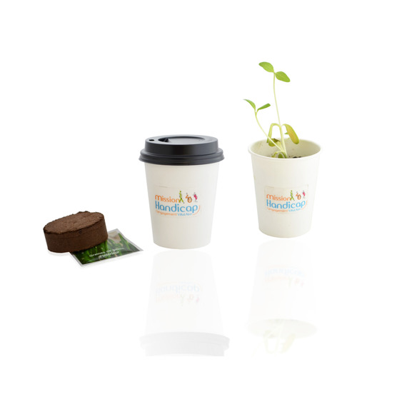 Kit publicitaire de plantation Pot Carton - 6 cm