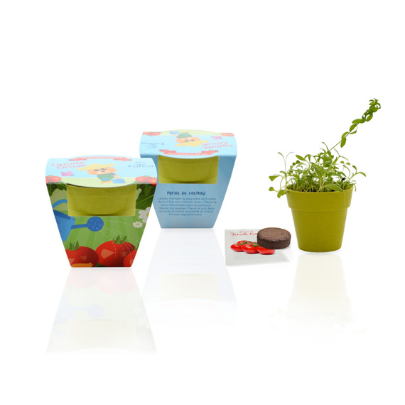 Kit publicitaire de plantation Pot Biodégradable Bambou