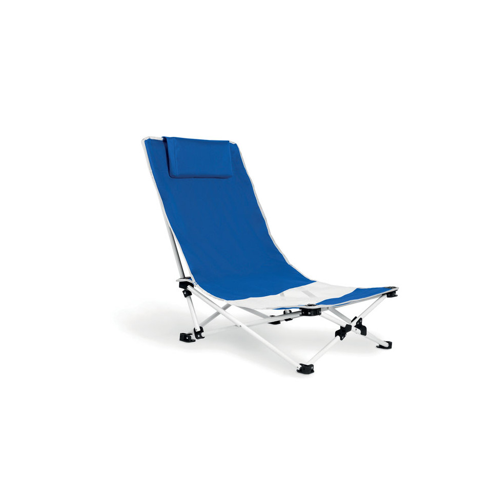 Chaise de plage publicitaire avec coussin