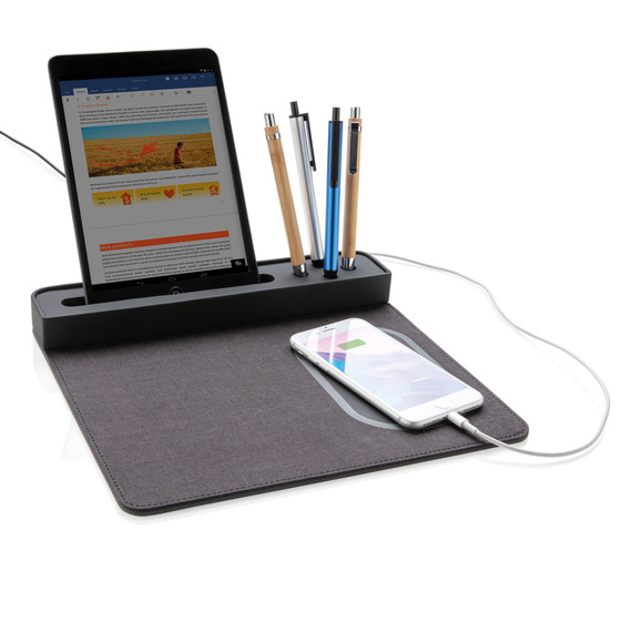 Tapis de souris publicitaire Air avec chargeur à induction 5W