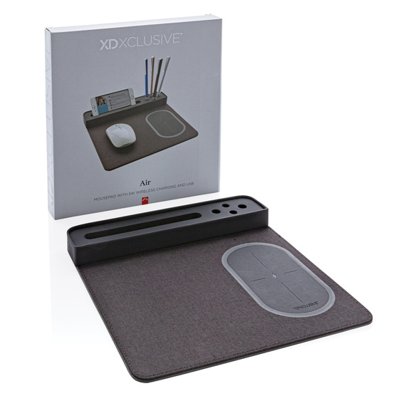 Tapis de souris publicitaire Air avec chargeur à induction 5W