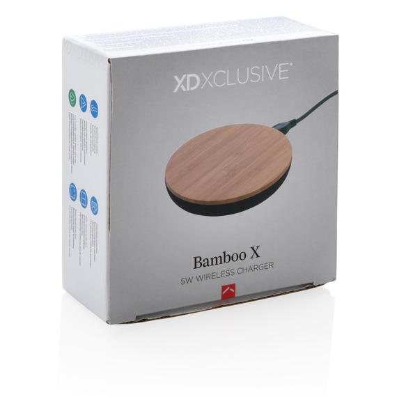 Chargeur à induction 5W Bamboo X publicitaire